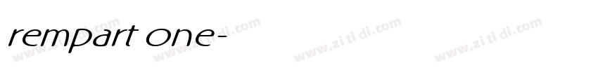 rempart one字体转换